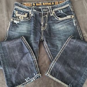 Mens Rock revival Jean's size 34
